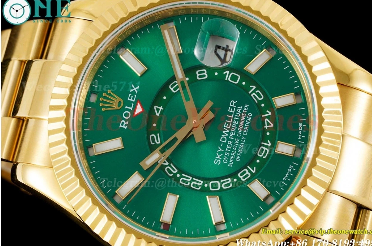 Dial A9001 SkyDweller 42mm Green JWF YG YG 0211